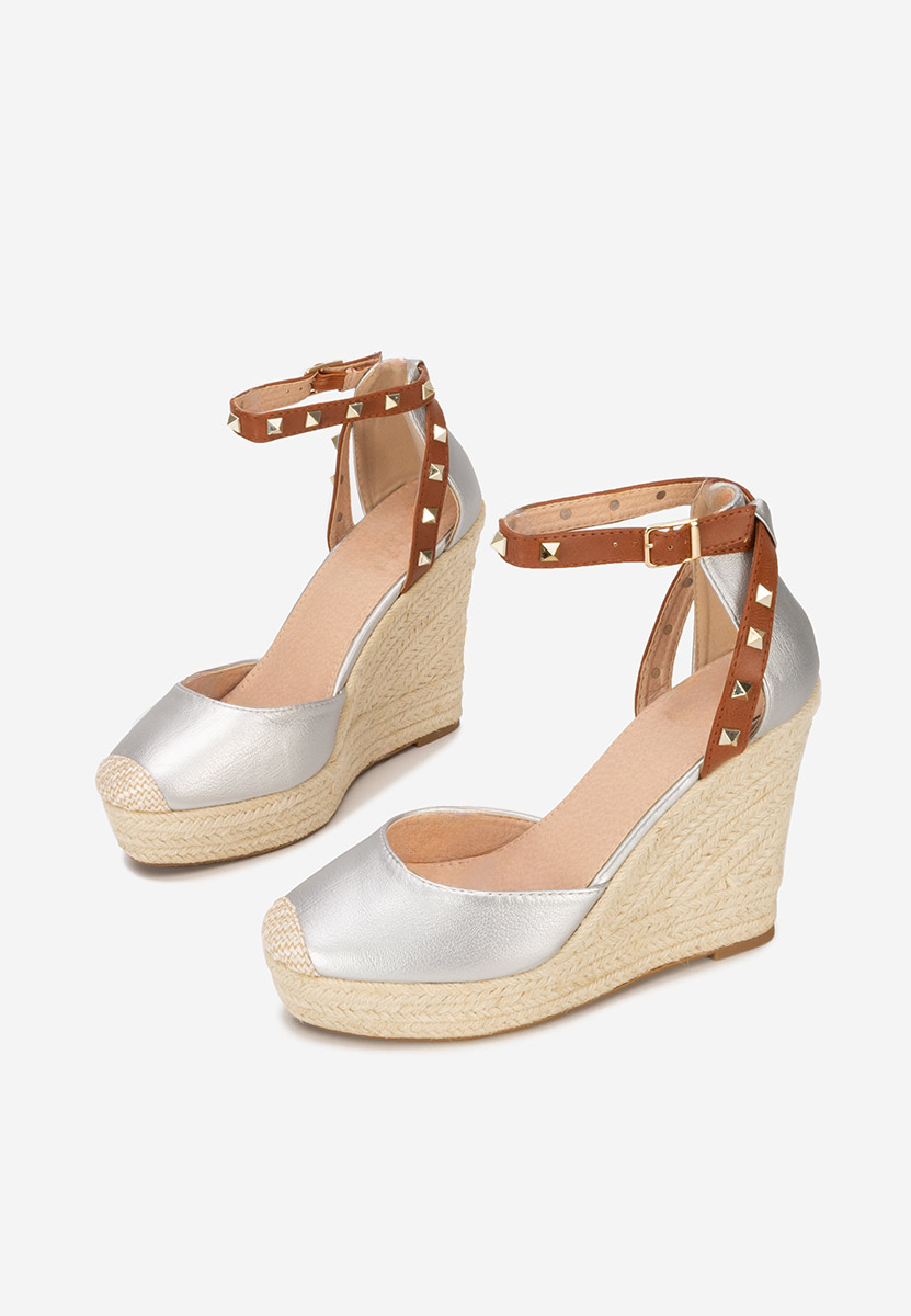 Сандали на платформа Riviella сив