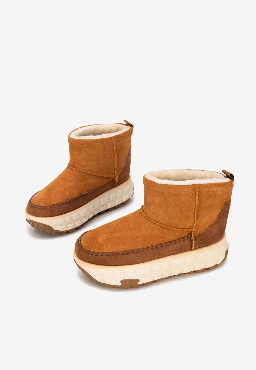 Обувки на платформа Novela камел