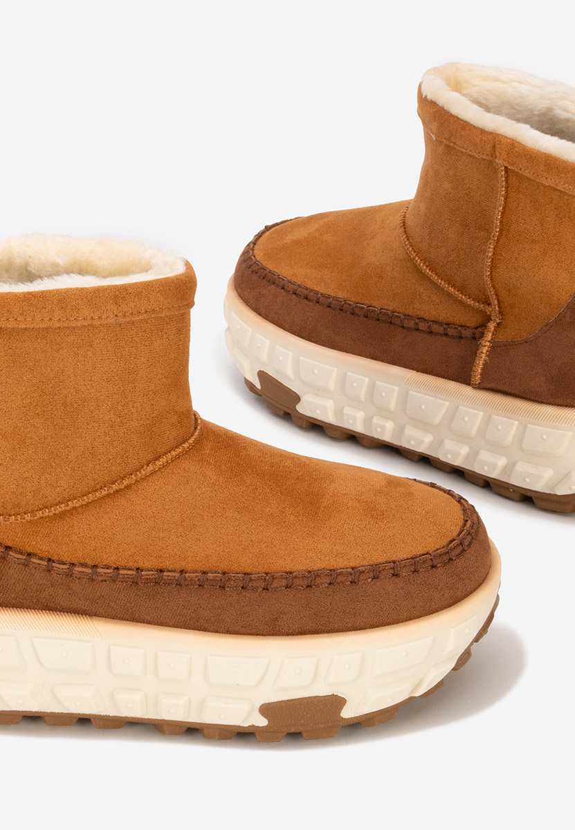 Обувки на платформа Novela камел