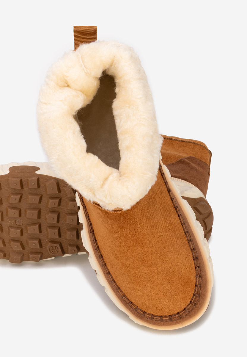 Обувки на платформа Novela камел