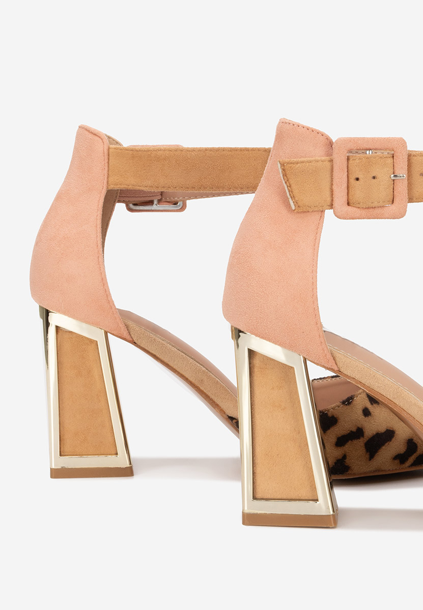 Oбувки с дебел ток Rebecka леопарди