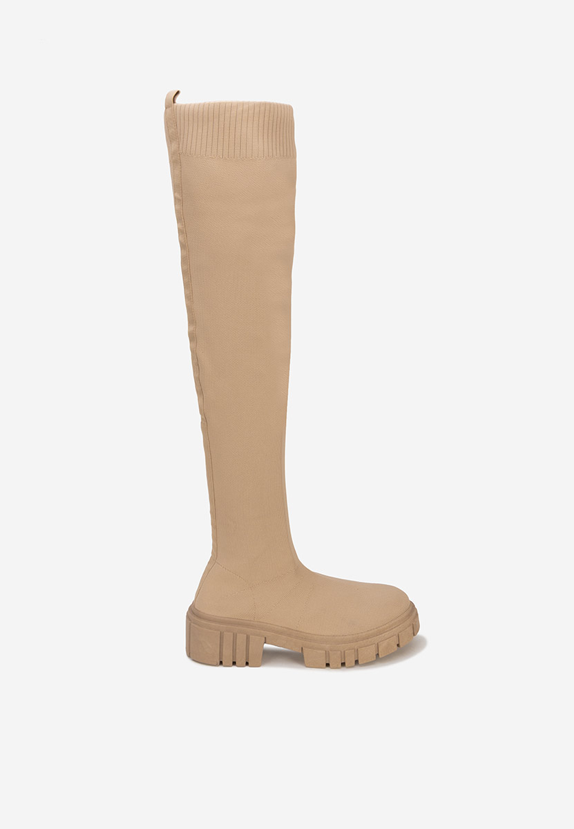 Високи ботуши Raena каки