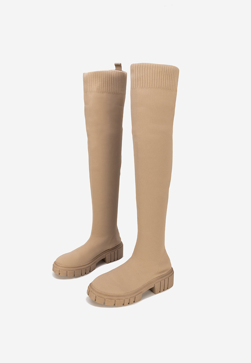 Високи ботуши Raena каки