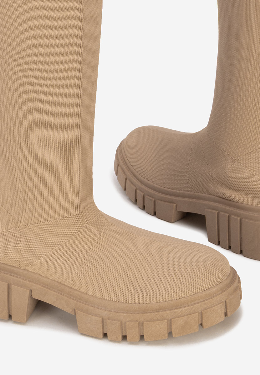 Високи ботуши Raena каки