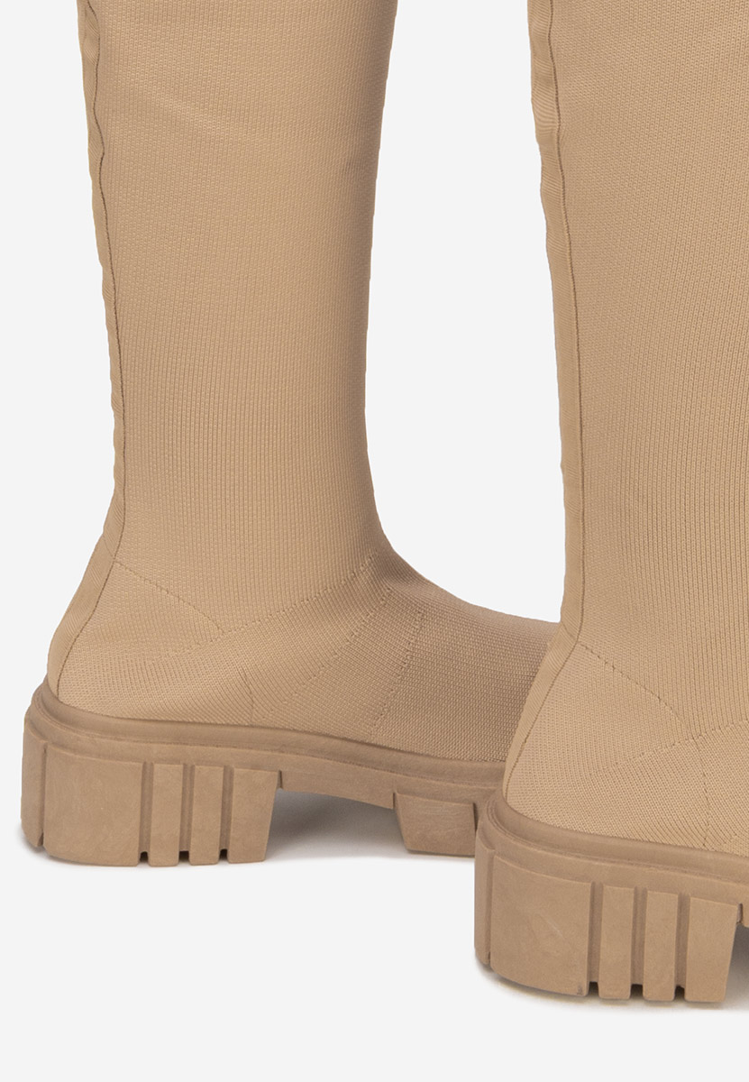 Високи ботуши Raena каки