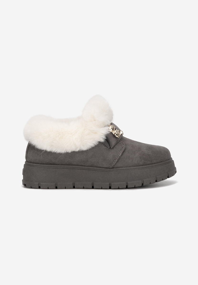 Зимни дамски Ботинки Amilce сив