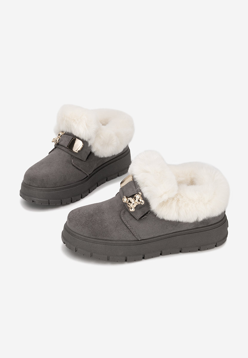 Зимни дамски Ботинки Amilce сив