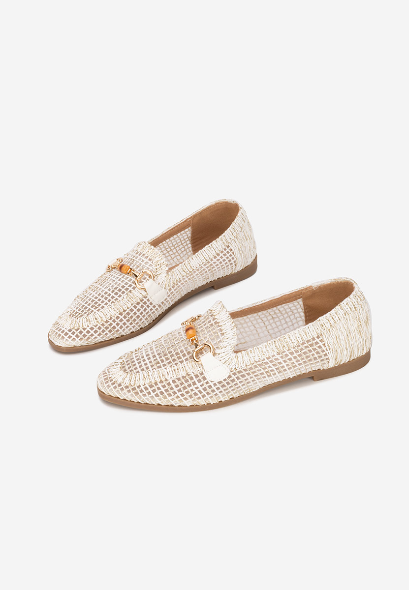 Дамски мокасини Jayna бели