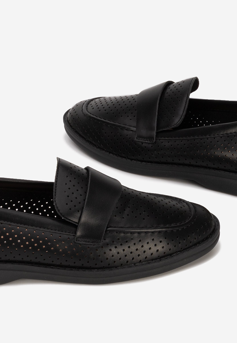 Дамски мокасини Morvana черни