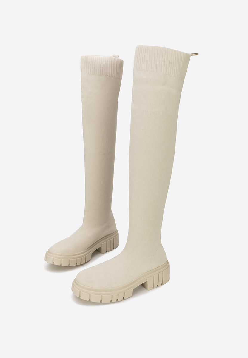 Високи ботуши Raena бежов