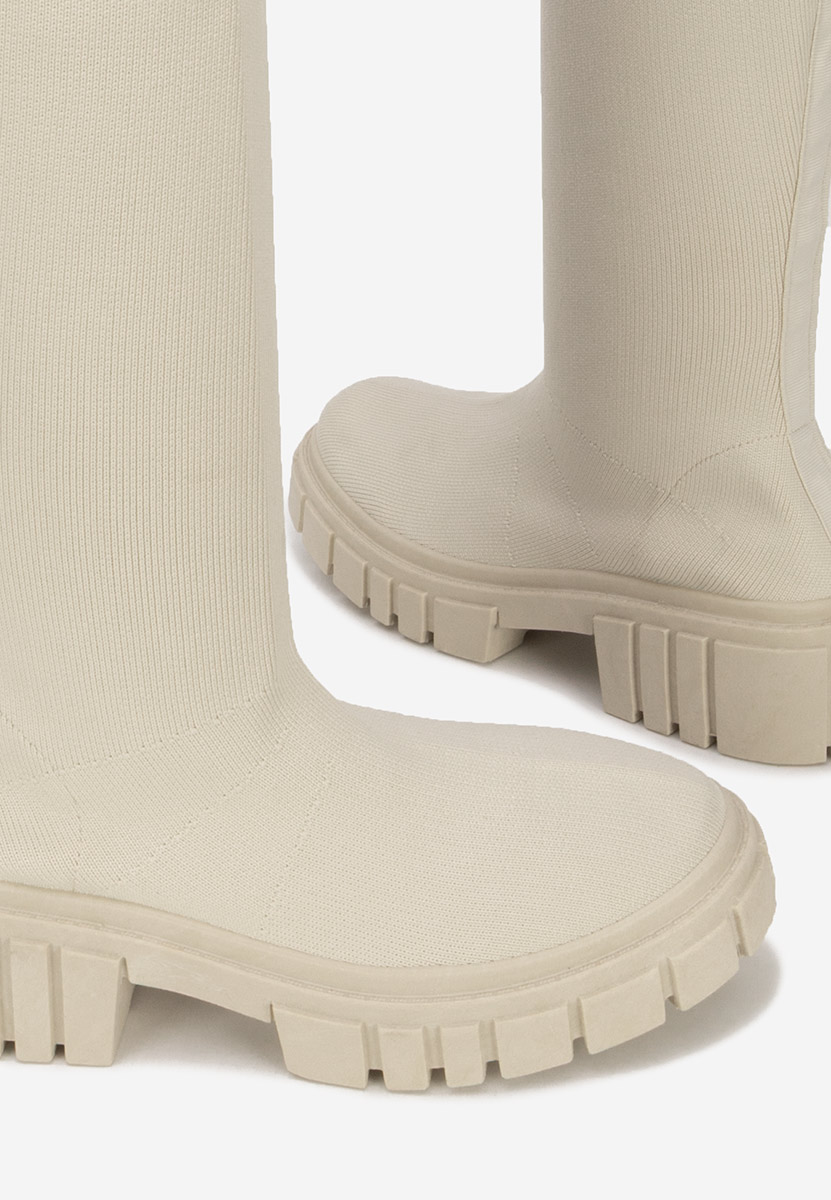 Високи ботуши Raena бежов