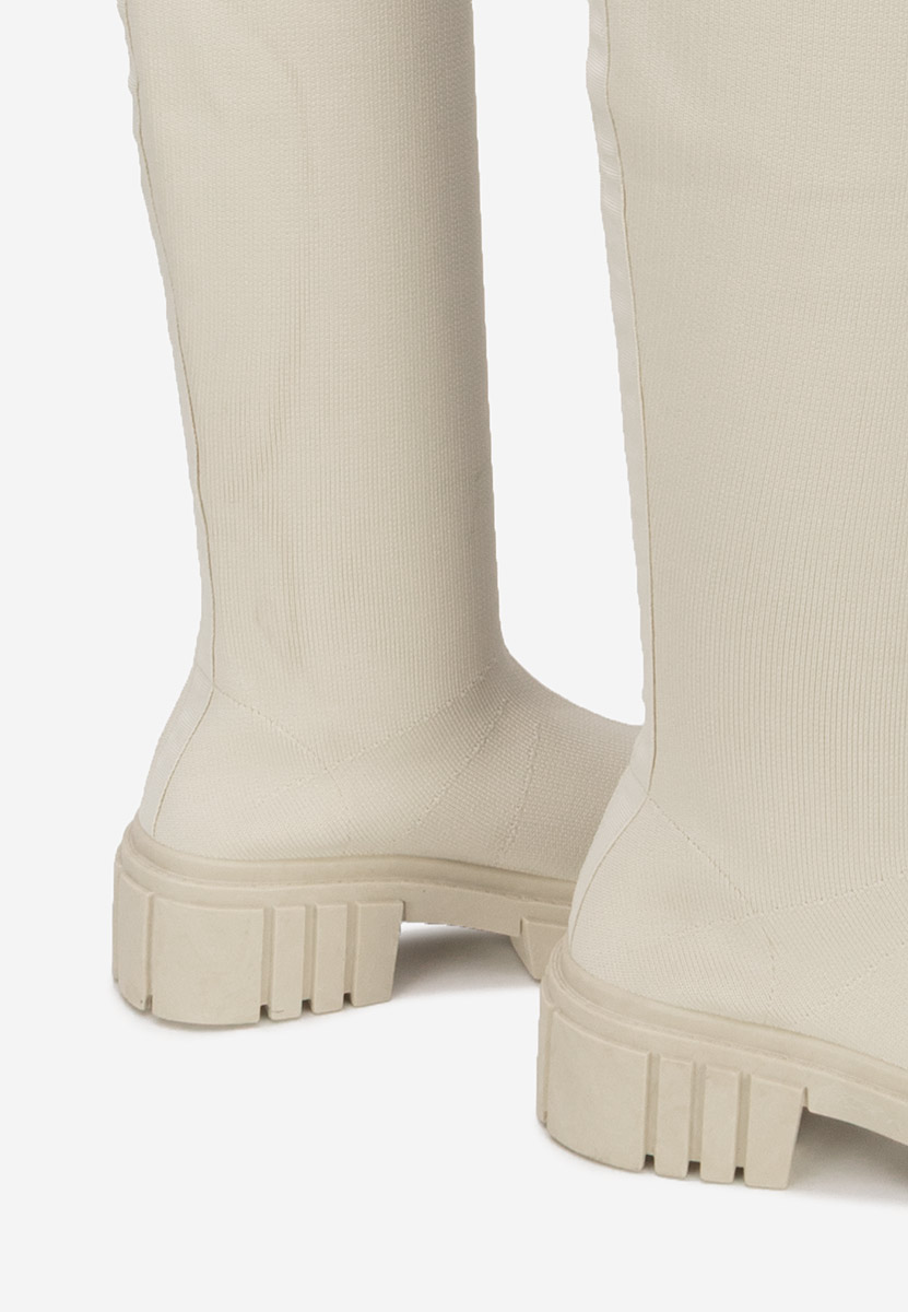 Високи ботуши Raena бежов