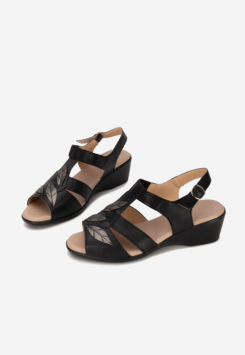 Oртопедични сандали Sendra черен