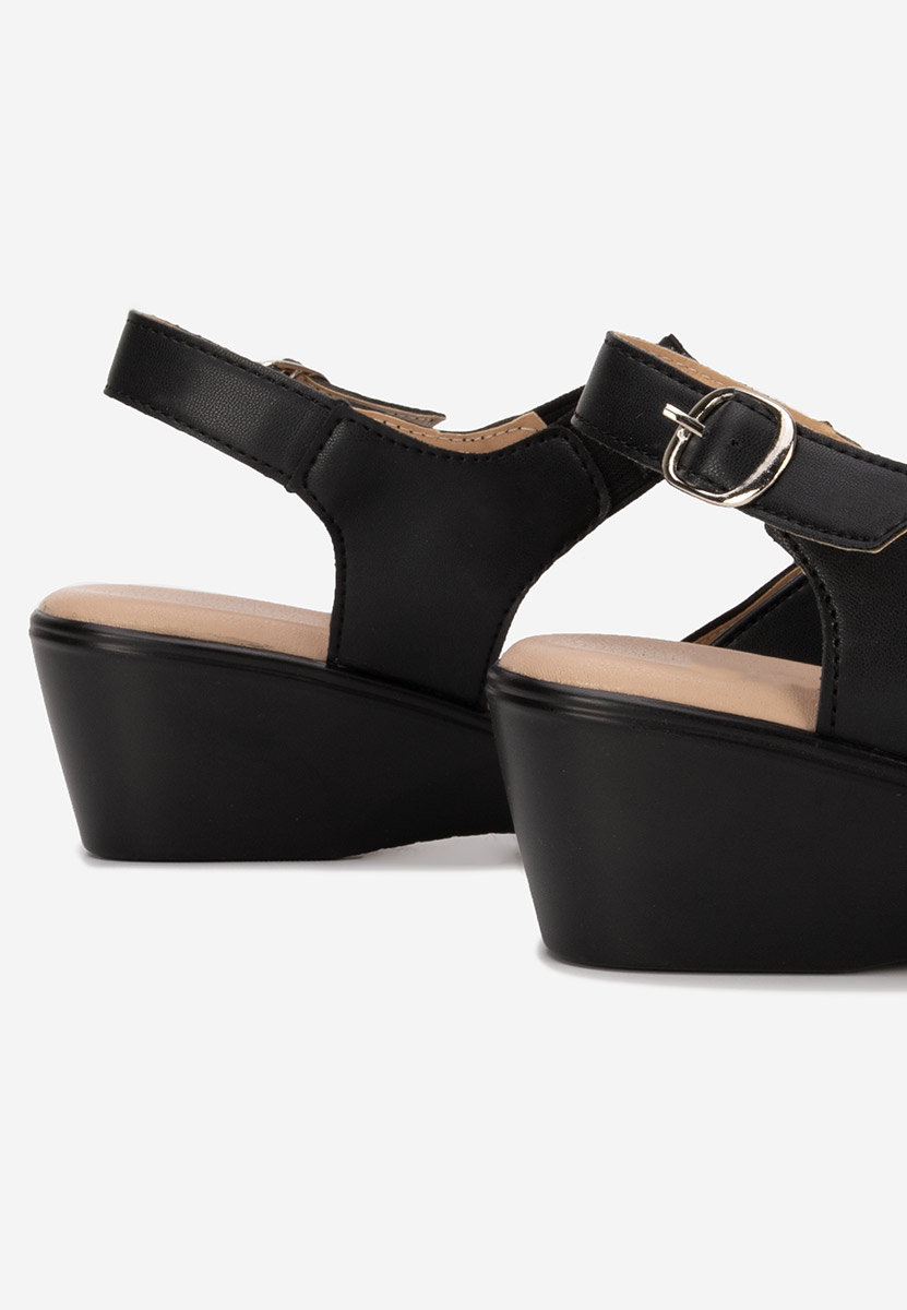 Oртопедични сандали Sendra черен