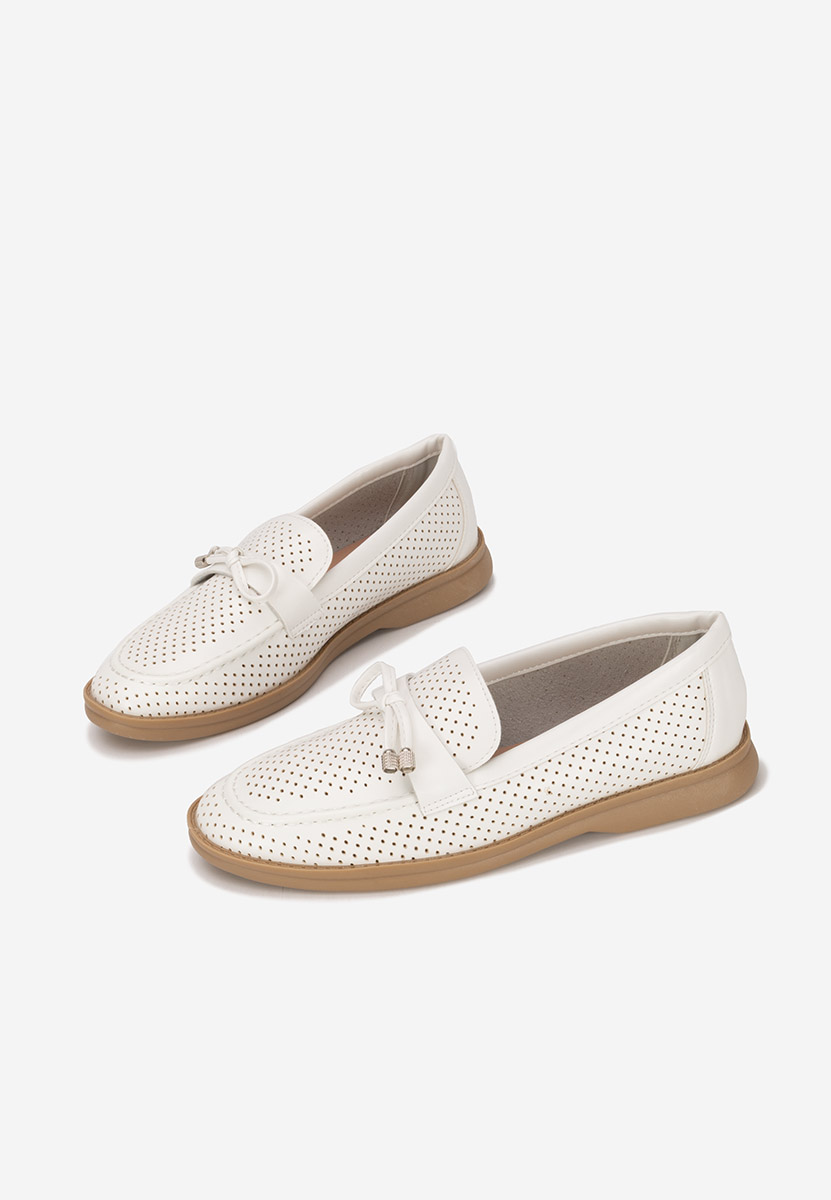 Дамски летни мокасини Morvana V3 бели
