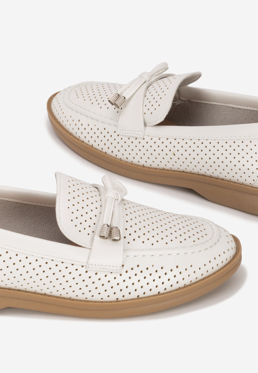 Дамски летни мокасини Morvana V3 бели