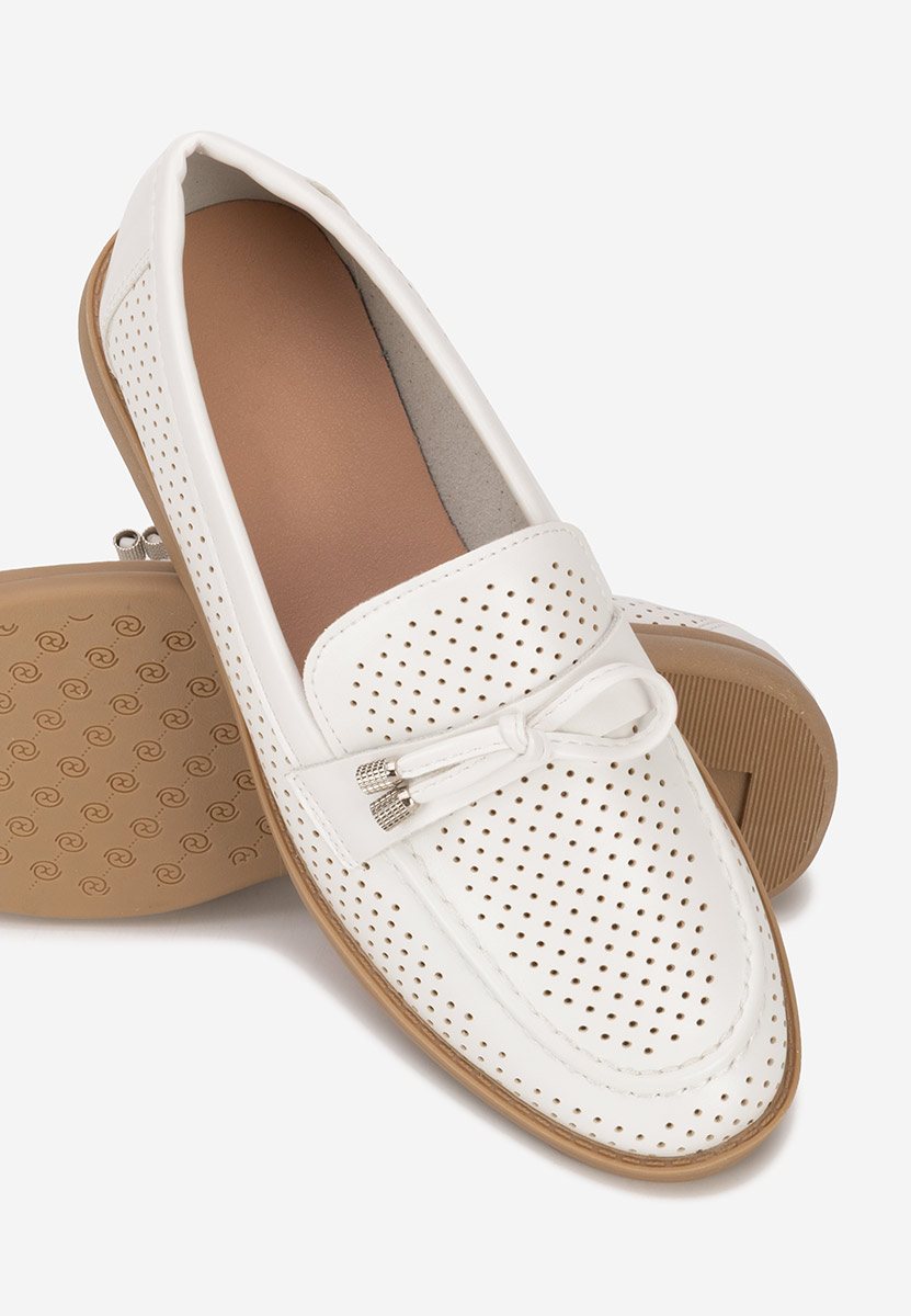 Дамски летни мокасини Morvana V3 бели