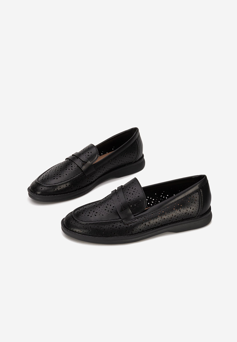 Дамски мокасини Valtera черни