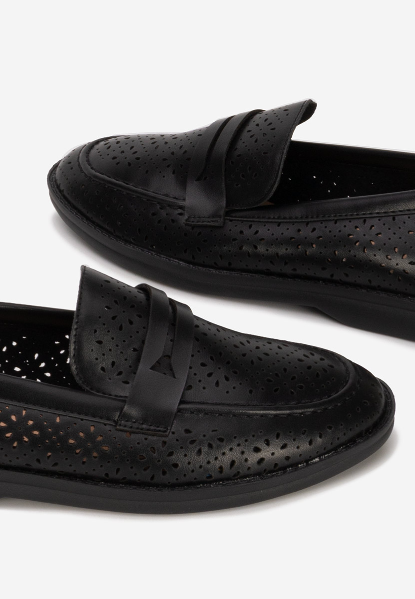 Дамски мокасини Valtera черни