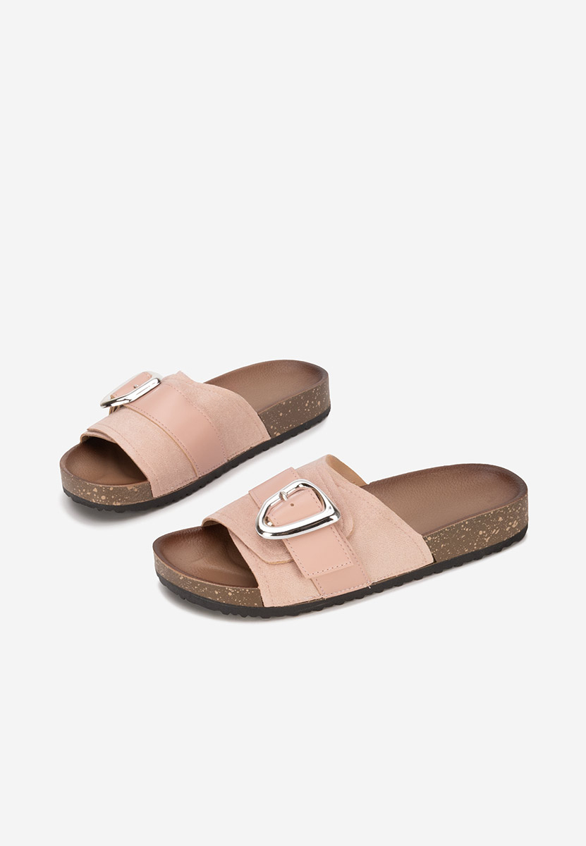 Дамски чехли Isabelle розов