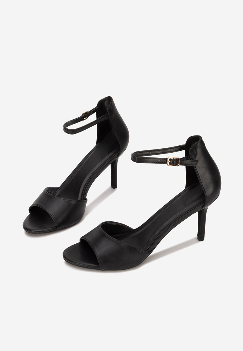 Cандали с тънък ток Sceira черен