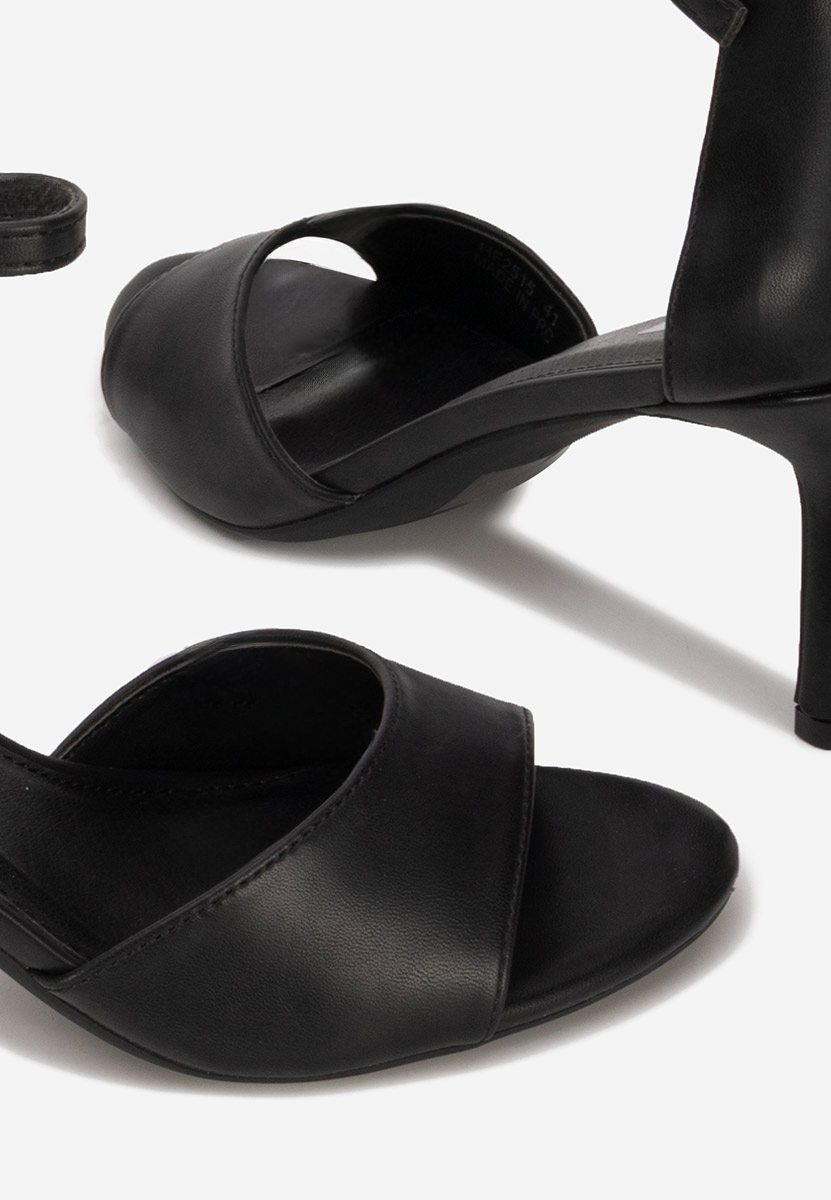 Cандали с тънък ток Sceira черен