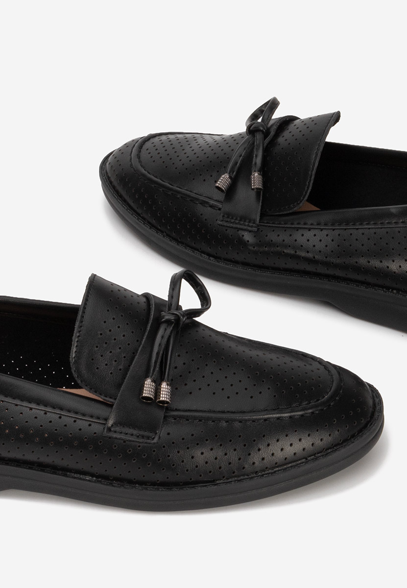 Дамски летни мокасини Morvana V3 черни