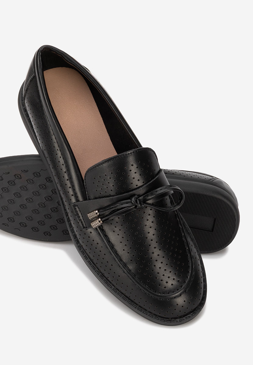 Дамски летни мокасини Morvana V3 черни