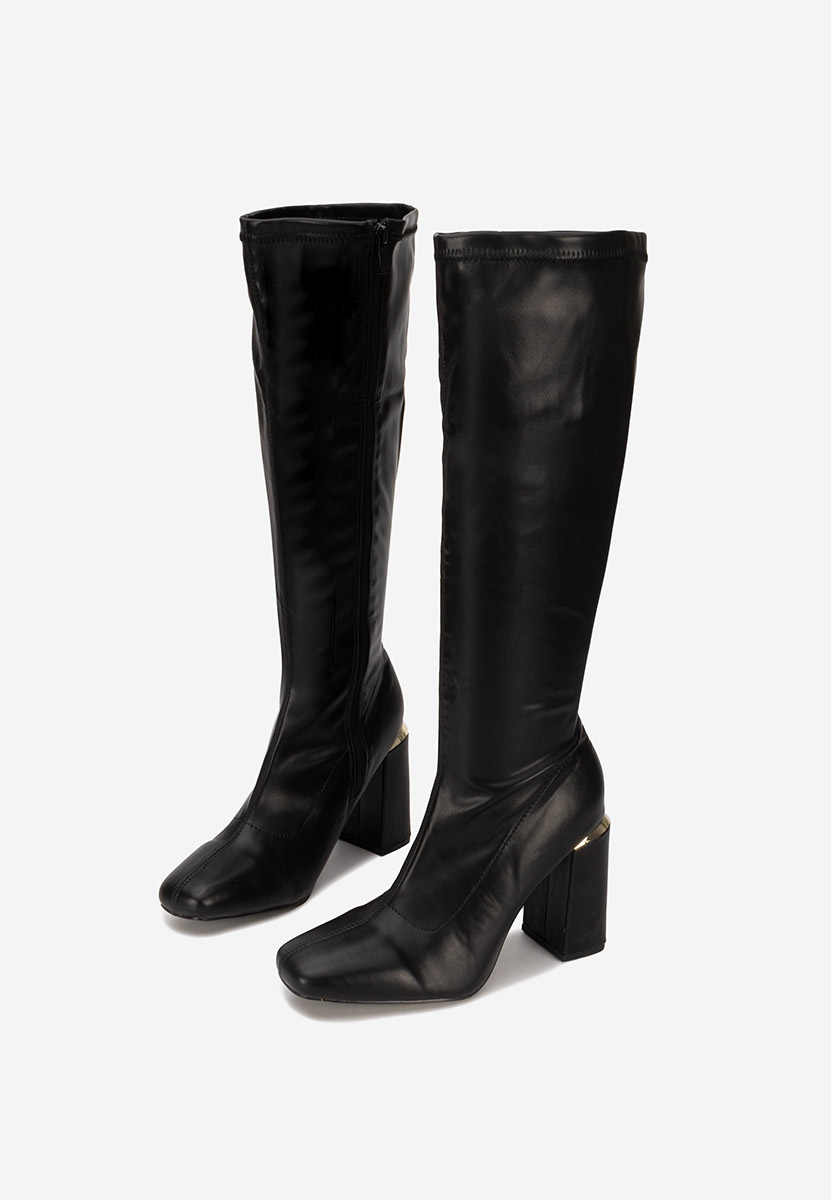 Високи ботуши Paulena черен