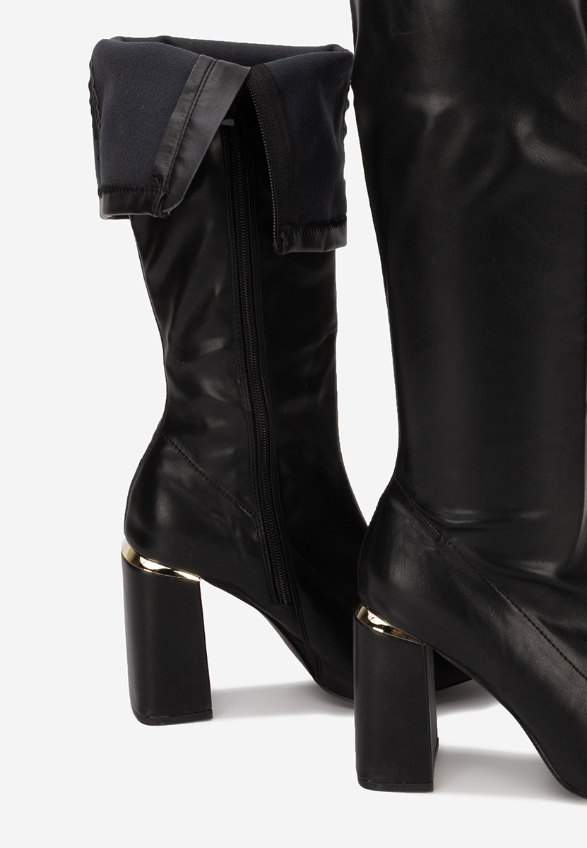 Високи ботуши Paulena черен