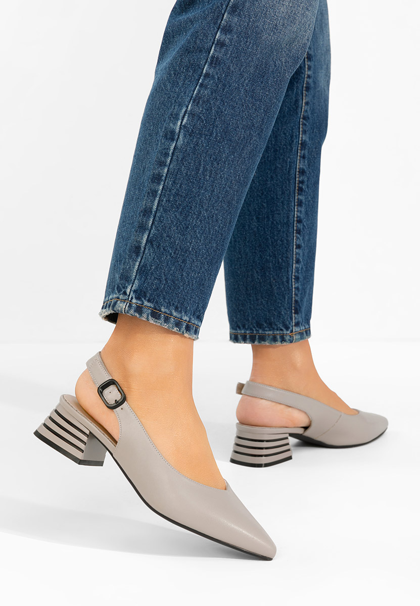 Обувки на ток Ranina сив