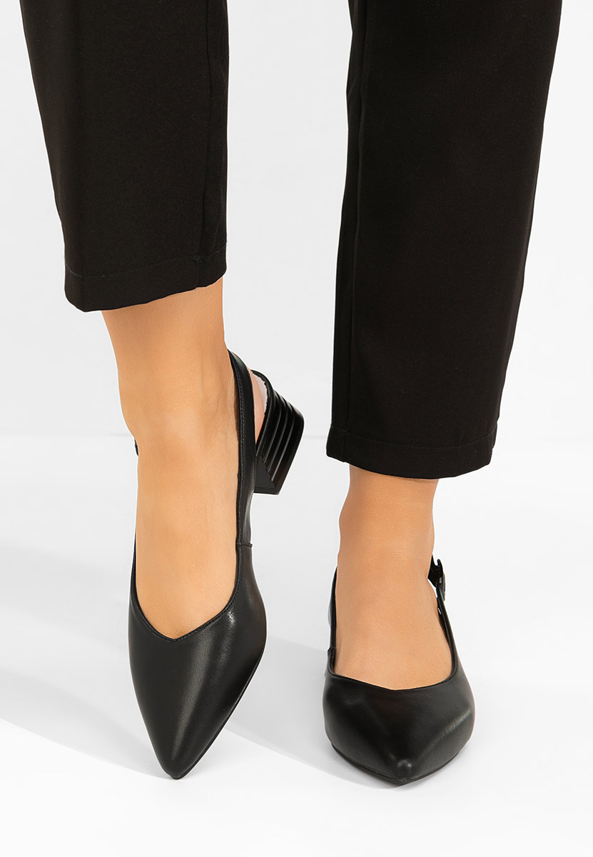 Обувки на ток Ranina черни