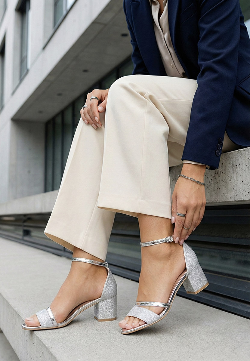 Елегантни сандали Malena сив