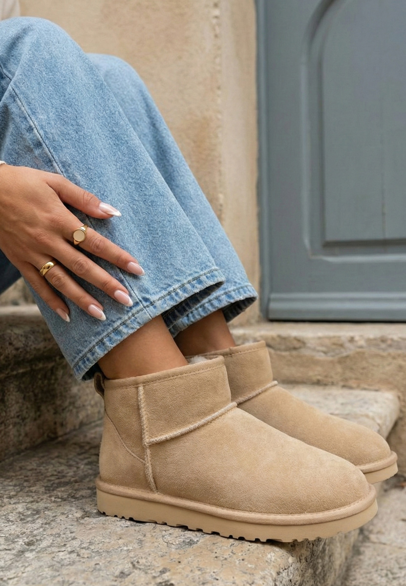 Дамски ботуши Crisea V3 бежов