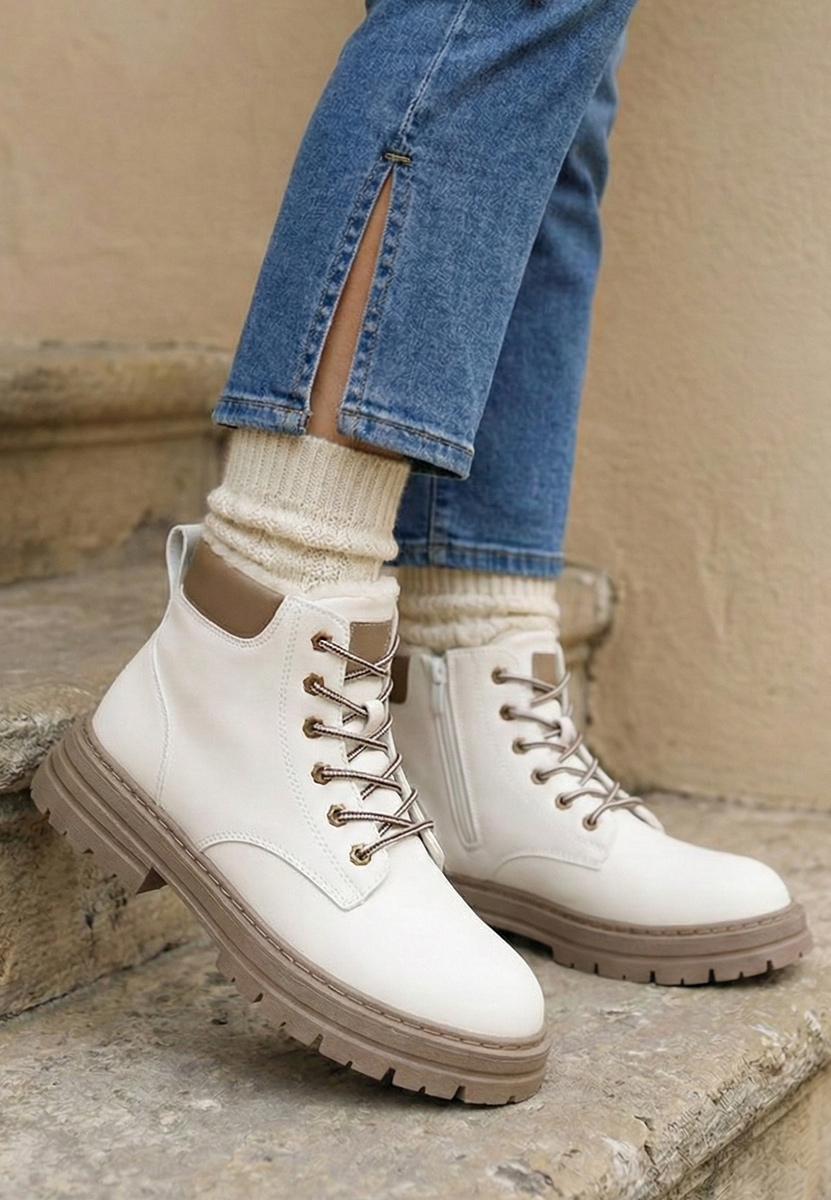 Дамски Ботинки Katavega бели