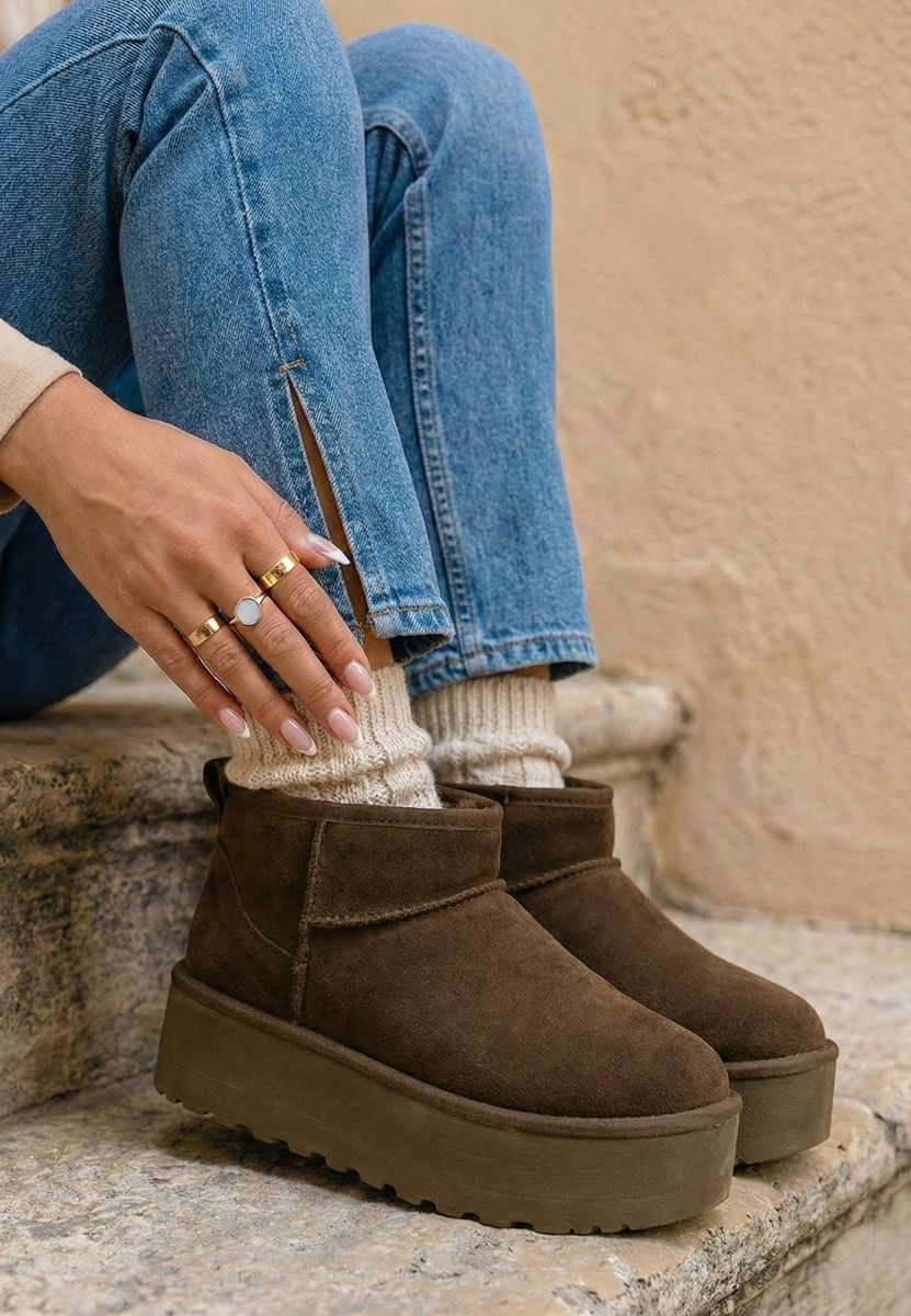 Дамски ботуши Savieda кафяв