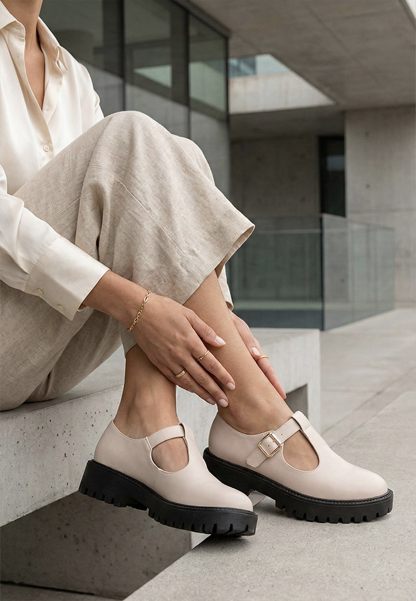 Ежедневни обувки Kenia бежов