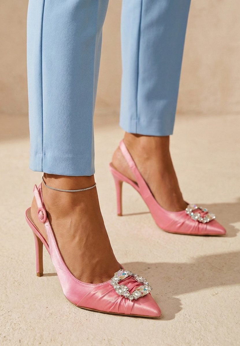 Обувки на ток Zorita розов