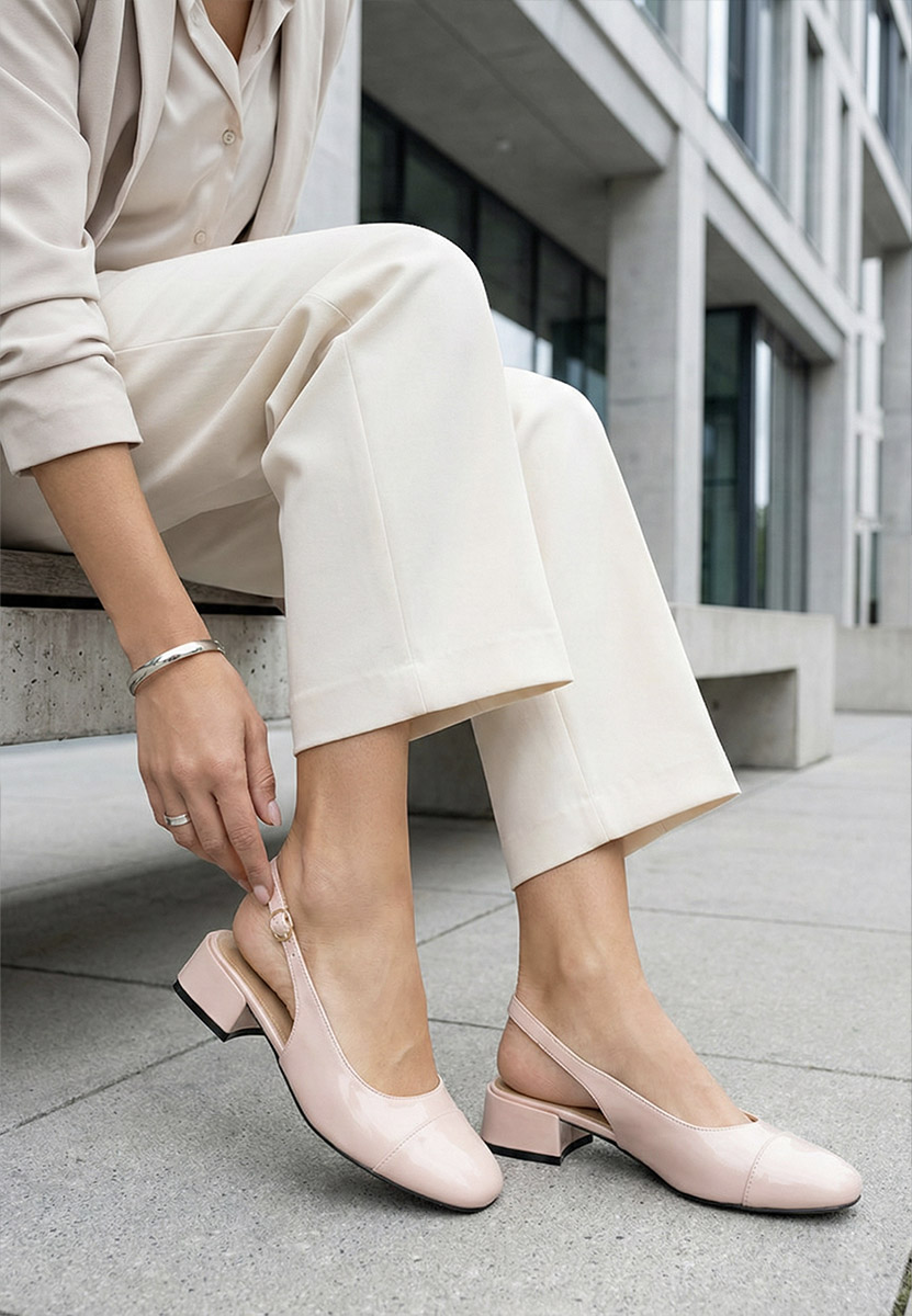 Обувки на ток Charissa розов