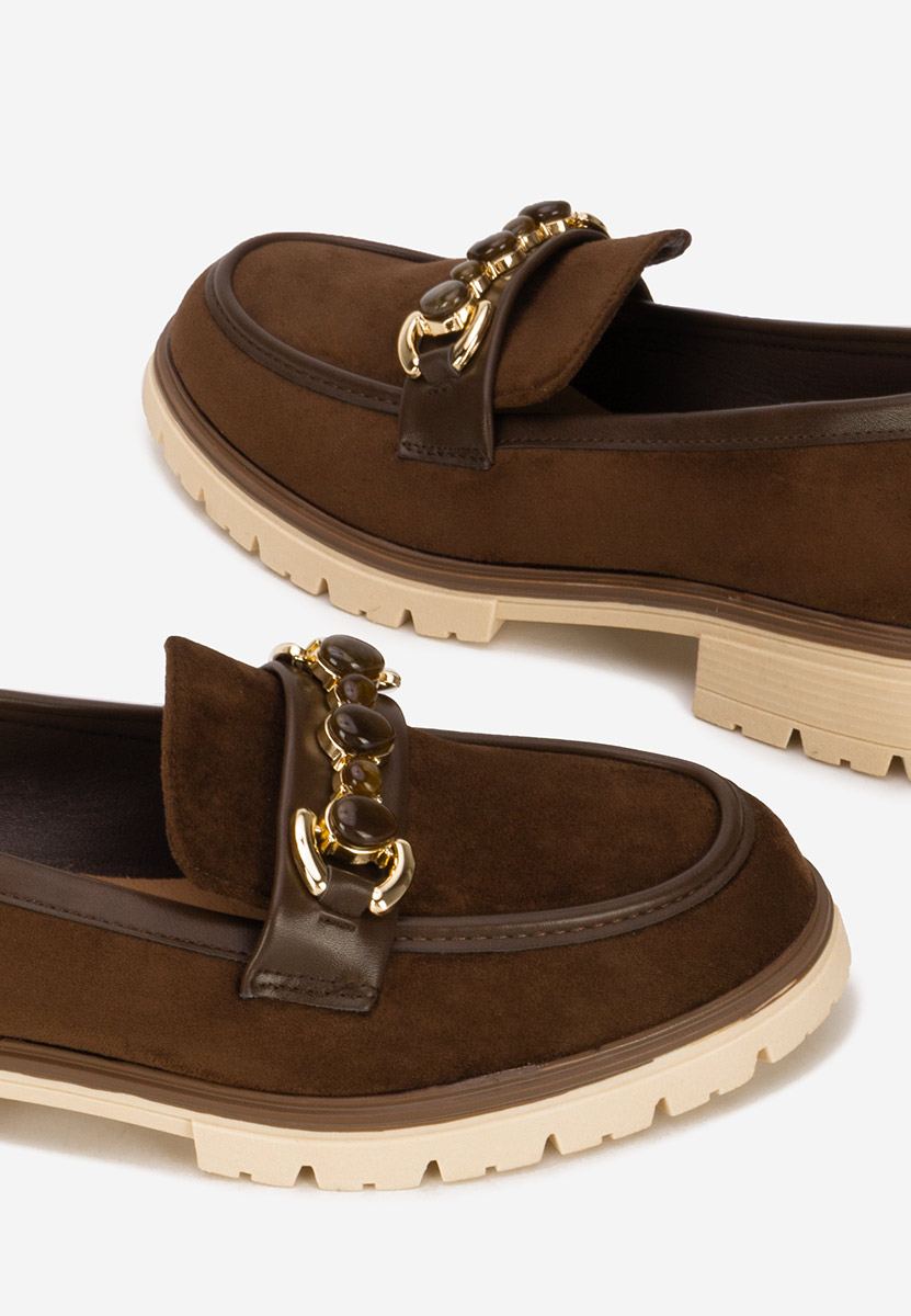 Дамски мокасини Amberlin кафяв