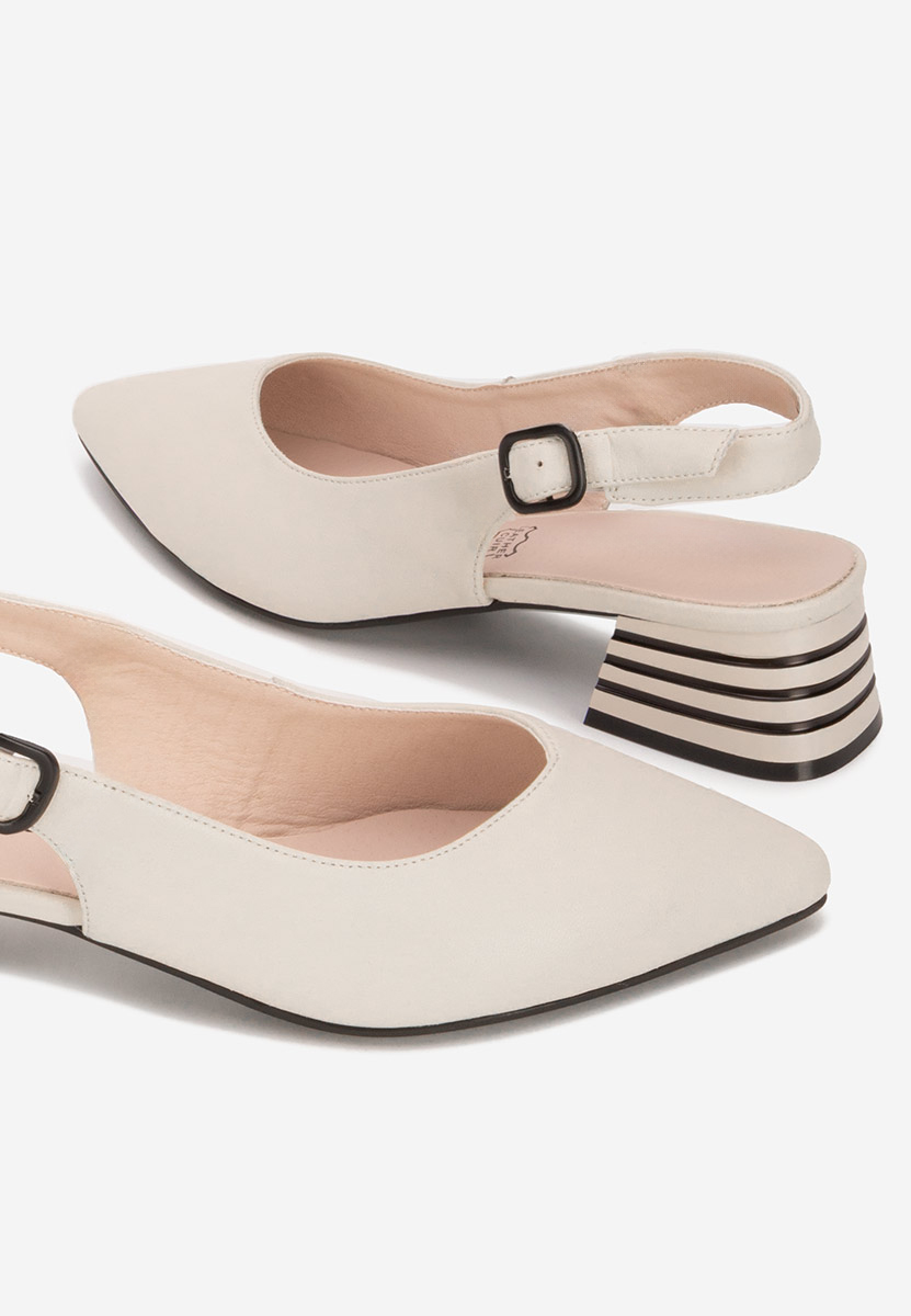 Обувки на ток Ranina бежов