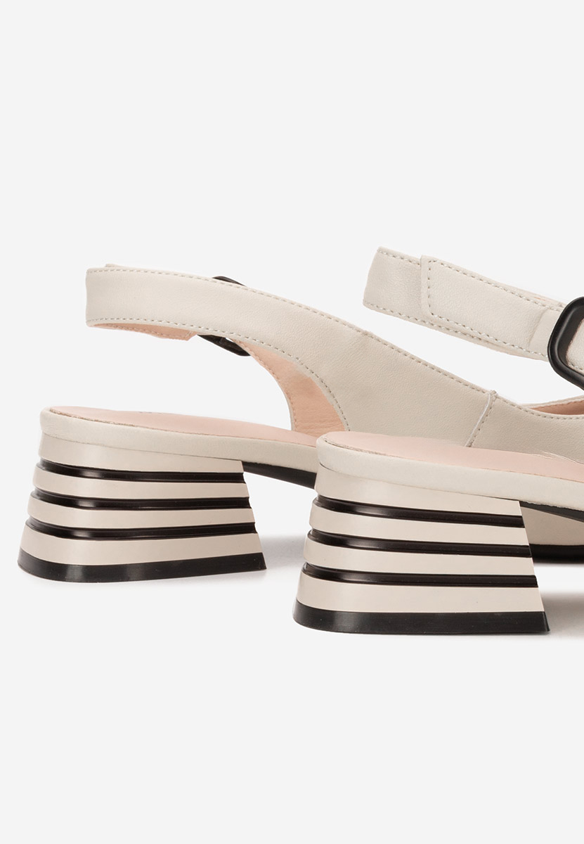 Обувки на ток Ranina бежов