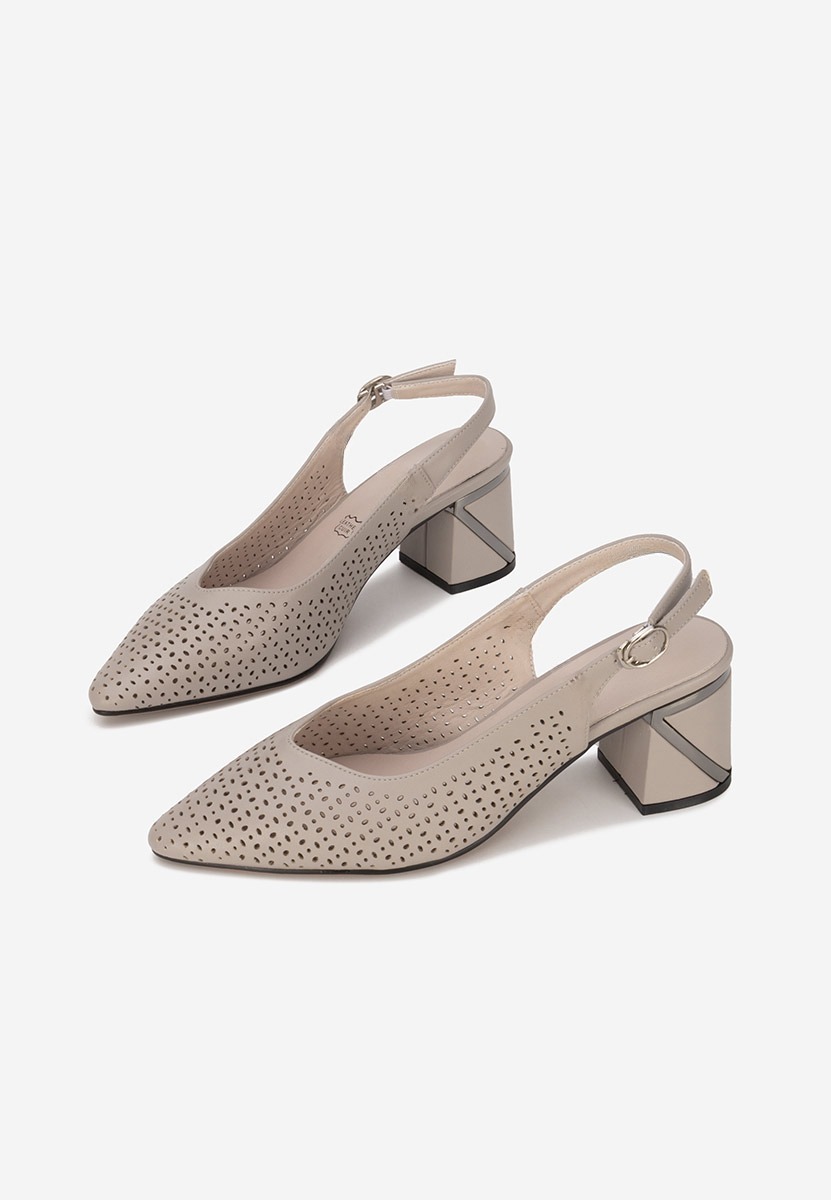 Обувки на ток Fermina сив