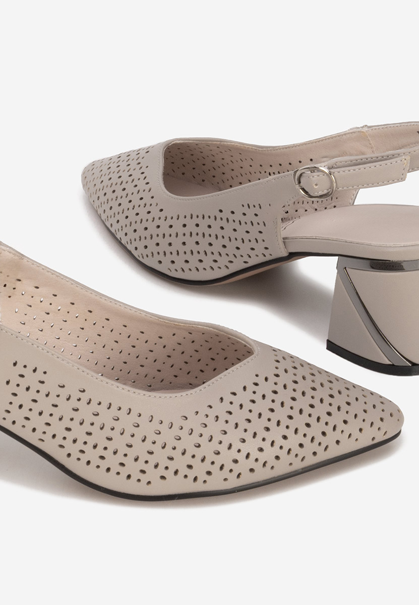 Обувки на ток Fermina сив