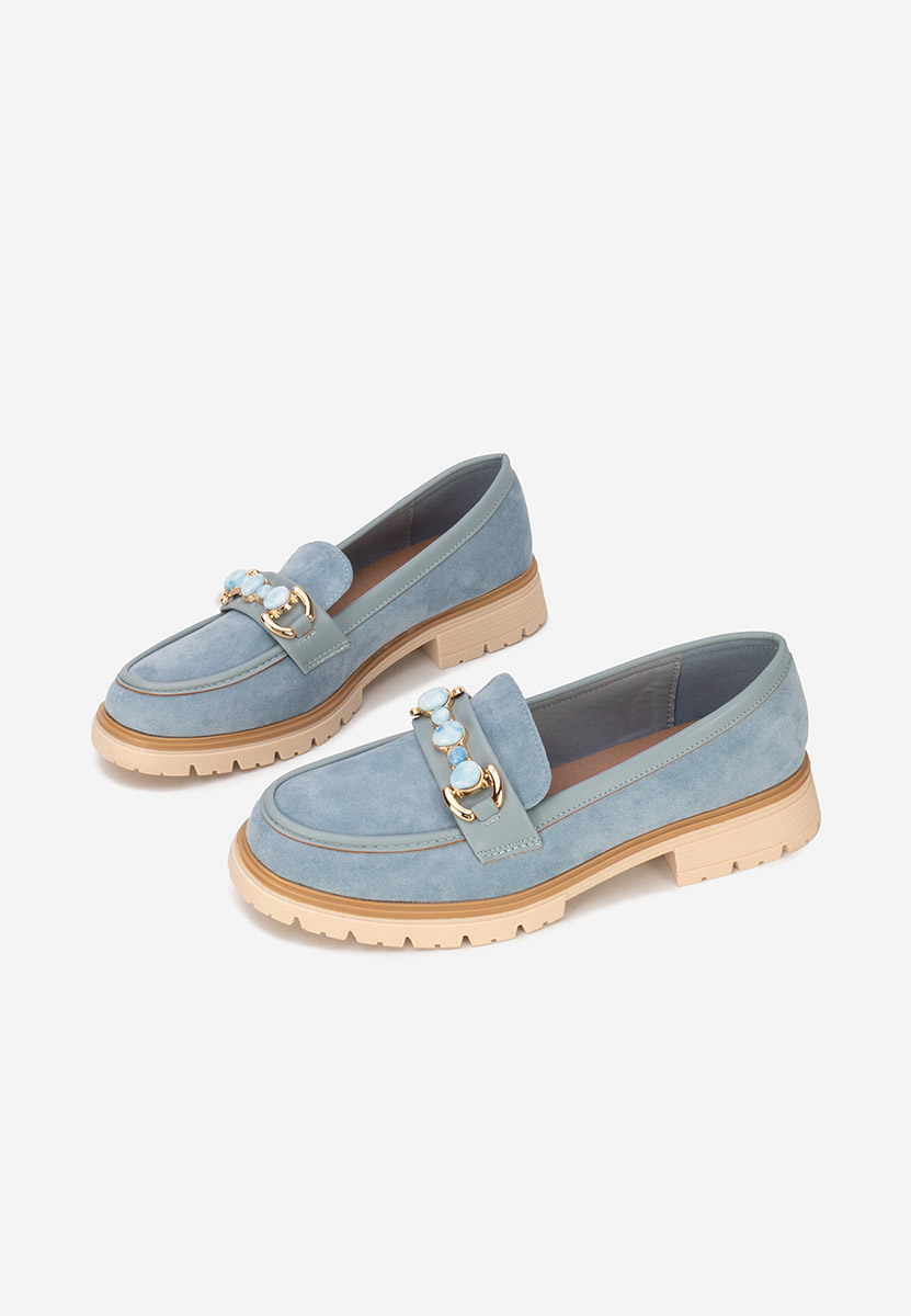 Дамски мокасини Amberlin син
