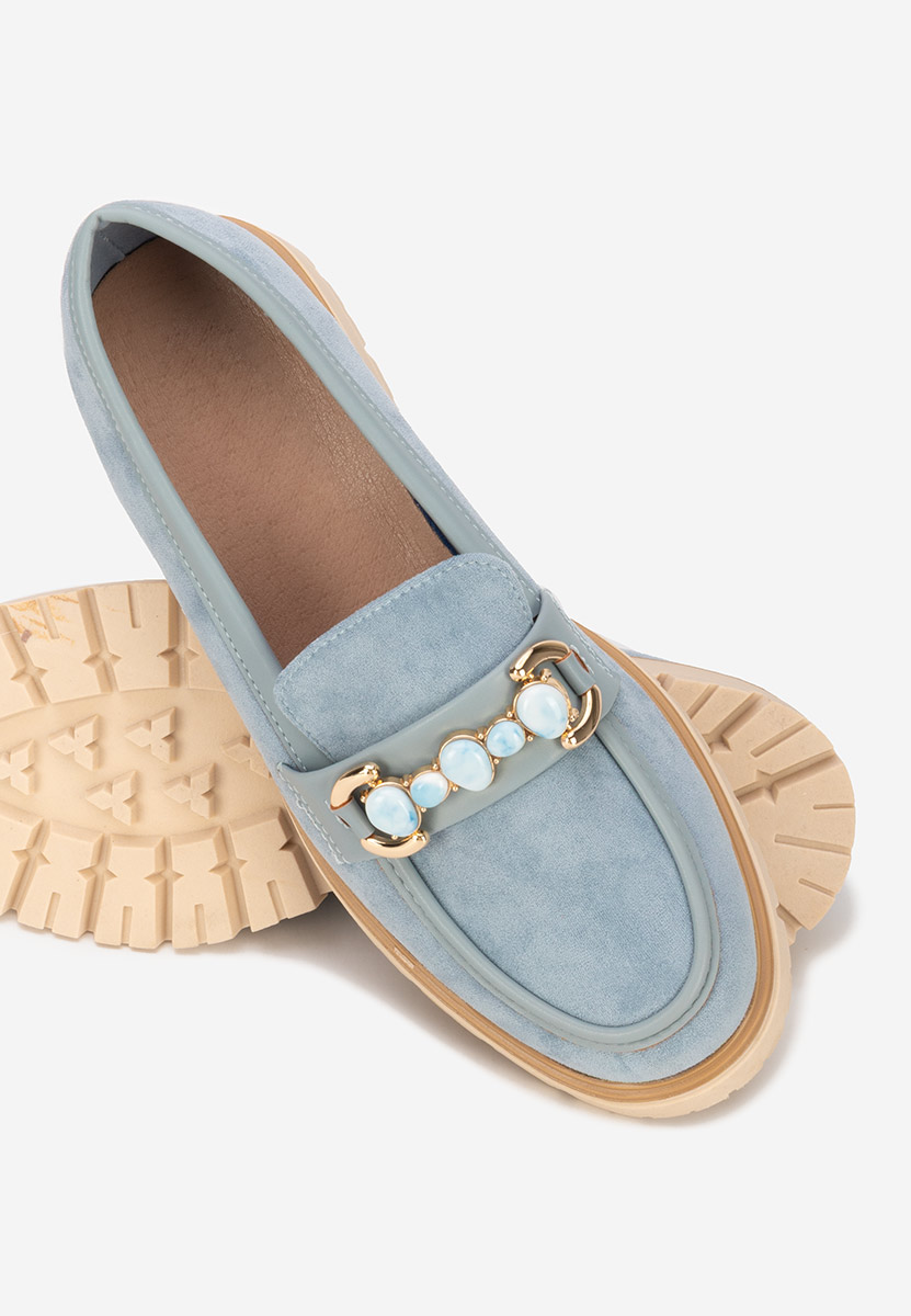 Дамски мокасини Amberlin син