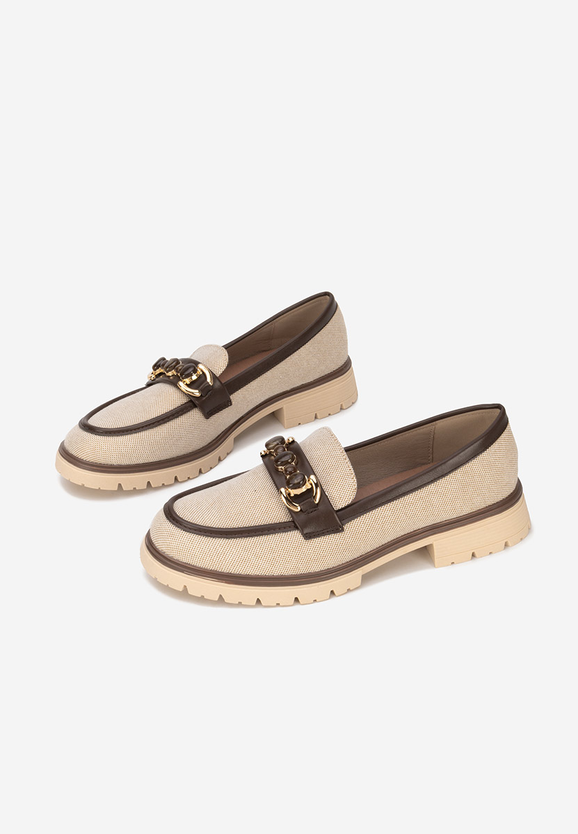 Дамски мокасини Amberlin телесен цвят