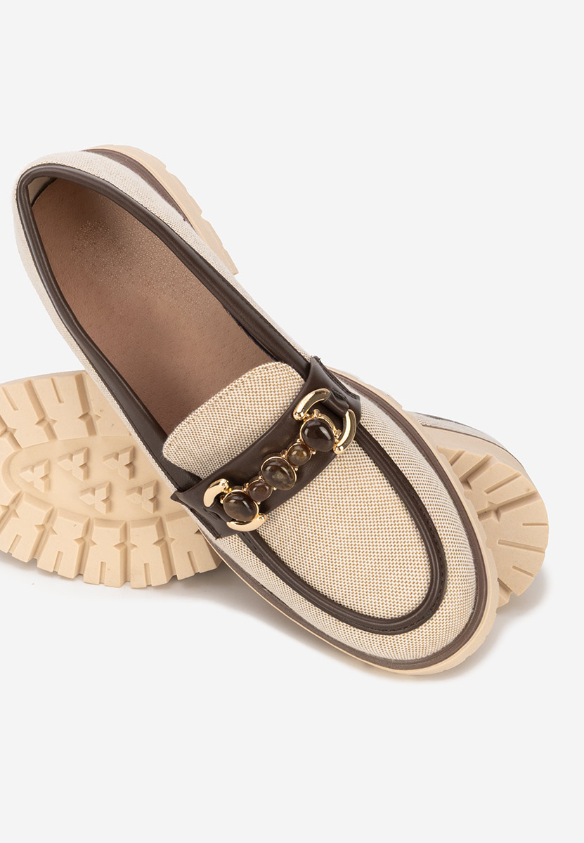 Дамски мокасини Amberlin телесен цвят