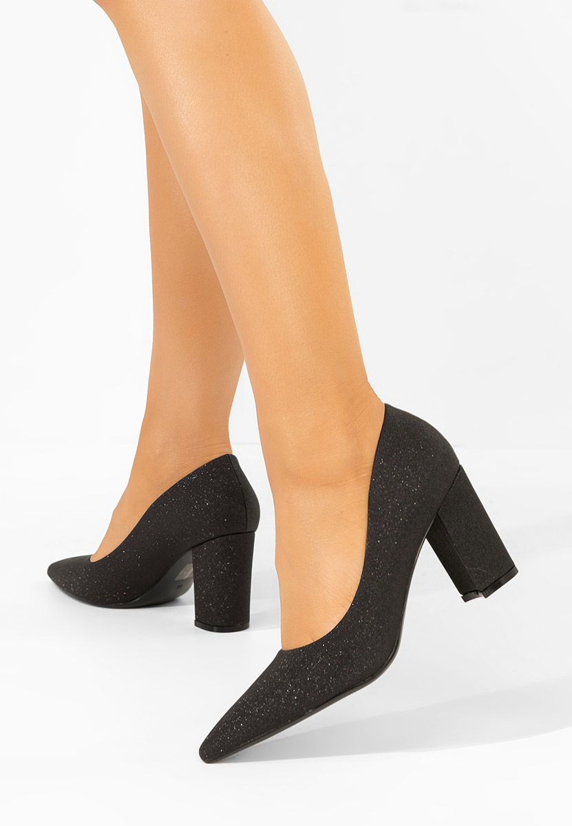 Oбувки с дебел ток Sineva черни