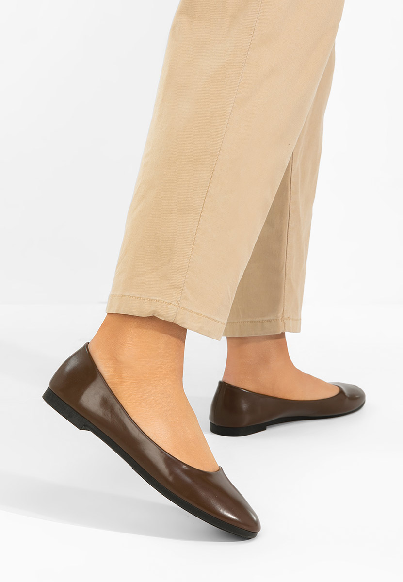 Дамски балерини Zoenia кафяв